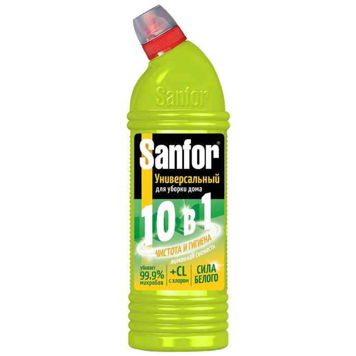 Средство санитарно-гигиеническое «Sanfor» Универсал лимонная свежесть,1000г средство санитарно гигиеническое sanfor универсал лимонная свежесть 1000г