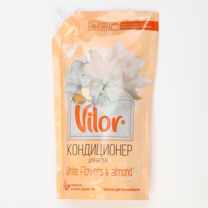 Кондиционер для белья VILOR , Миндаль и белые цветы, 1000 мл