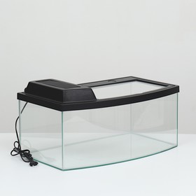 Террариум "Телевизор" панорамный, с крышкой, 50 литров