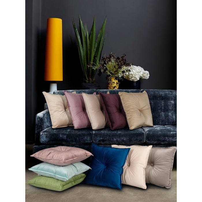 

Подушка «Вивиан», размер 45х45 см, цвет пудровый