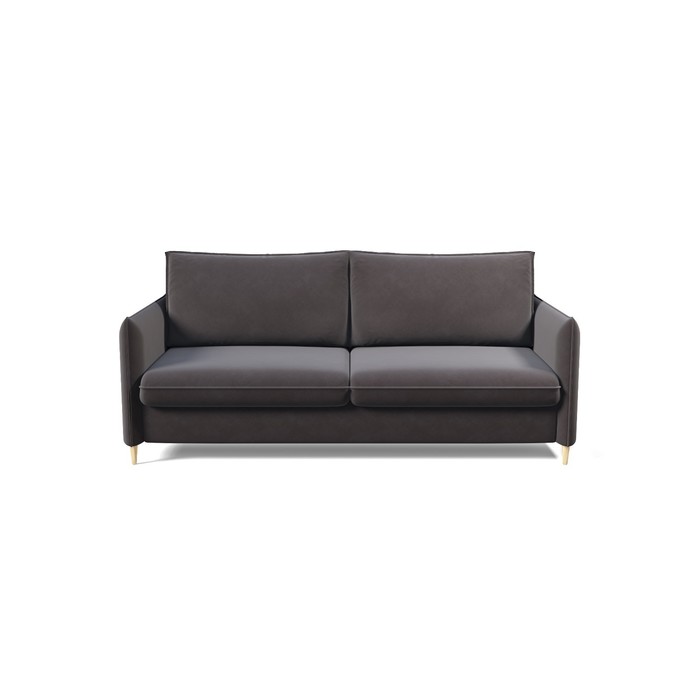 Прямой диван «Сканди», механизм тик-так, велюр, цвет ультра стоун