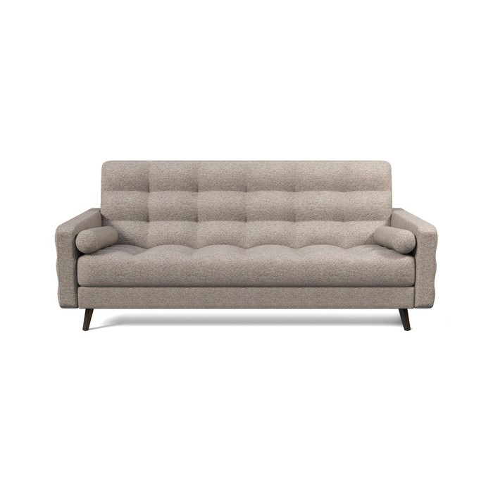 Прямой диван «Скандинавия 3», механизм книжка, рогожка, цвет ранго латте