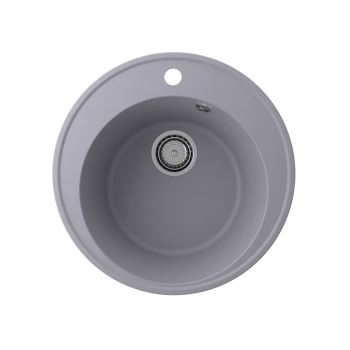 

Мойка кухонная кварцевая Ulgran Quartz Nora 485, d=485 мм, цвет 05, бетон