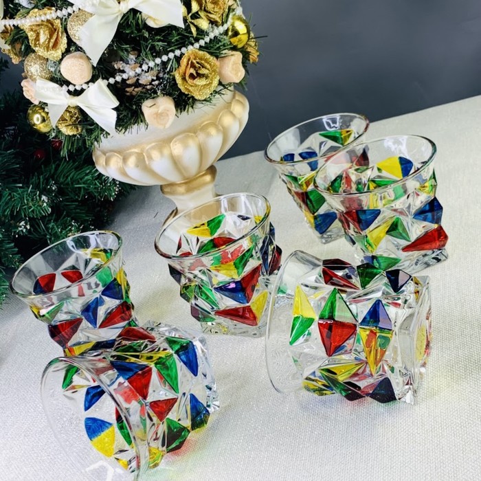 Набор стаканов Lenardi «Стеклянные подарки», 265 мл, 6 шт набор стаканов стеклянный casablanca 265 мл 6 шт