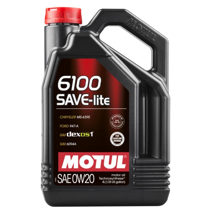 Масло моторное Motul 6100 SAVE-Lite 0w-20, синтетическое, 4 л масло моторное motul 8100 eco lite 0w 20 синтетическое 208 л