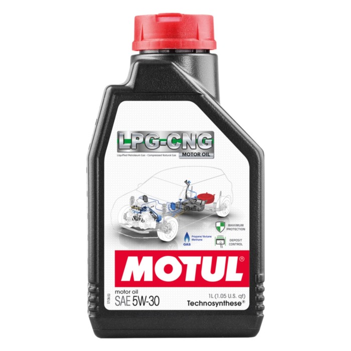 фото Масло моторное motul lpg-cng 5w-30, синтетическое, 1 л