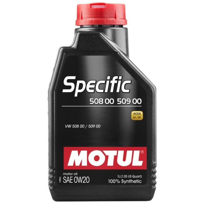 Масло моторное Motul Specific 508.00 509.00 0w-20, синтетическое, 1 л масло моторное motul 6100 save lite 0w 20 синтетическое 208 л