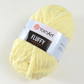 

Пряжа "Fluffy" 100% микрополиэстер 70м/150гр (716 лимон)