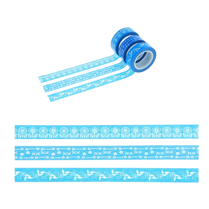 Клейкая лента декоративная бумажная "Конфетки"