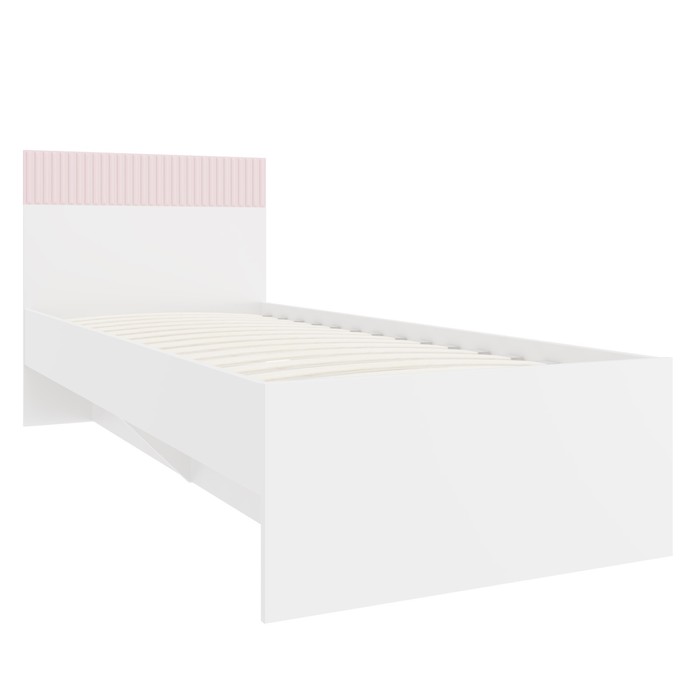 Кровать «Алиса», 800х2000 мм, ортопедическое основание, цвет белый / розовый кровать 2 х ярусная алиса 800х2000 мм цвет белый розовый