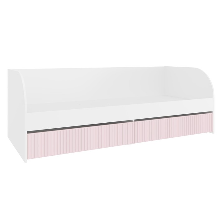 Кровать с ящиками «Алиса», 800х2000 мм, цвет белый / розовый кровать алиса с 2 мя ящиками в мягкой обивке 900х2000 мм цвет розовый