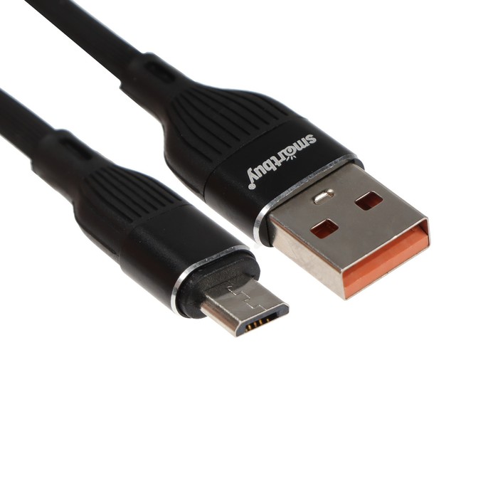 

Кабель Smartbuy S72, microUSB - USB, 2.4 А, 1 м, зарядка + передача данных, черный