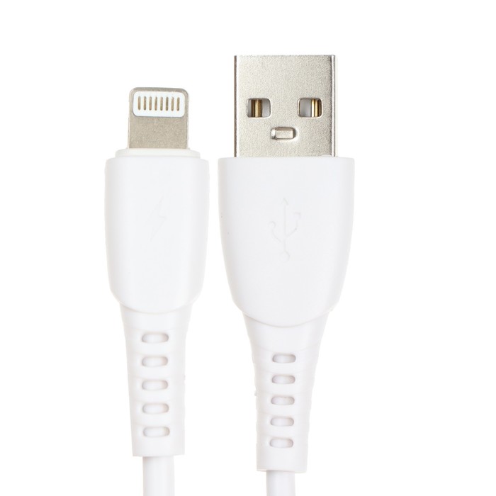 

Кабель Smartbuy S40, Lightning - USB, 2.4 А, 1 м, зарядка + передача данных, белый