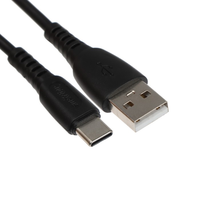 

Кабель Smartbuy S40, Type-C - USB, 3 А, 1 м, зарядка + передача данных, черный