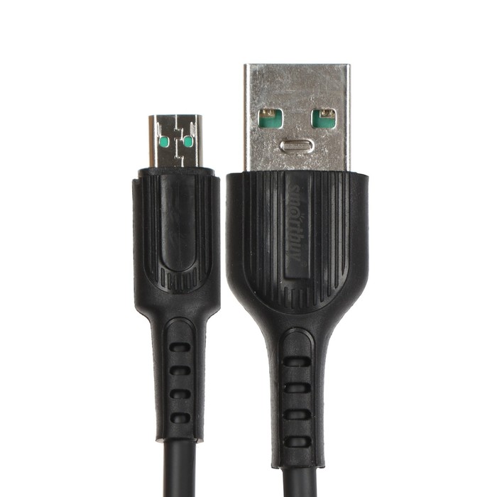 

Кабель Smartbuy S33, microUSB - USB, 4 А, 1м, TPE оплетка, зарядка + передача данных, черный