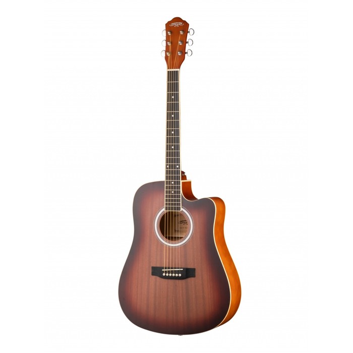 Акустическая гитара HS-4140-MAS с вырезом, красный санберст hs 4040 mas акустическая гитара с вырезом красный санберст naranda