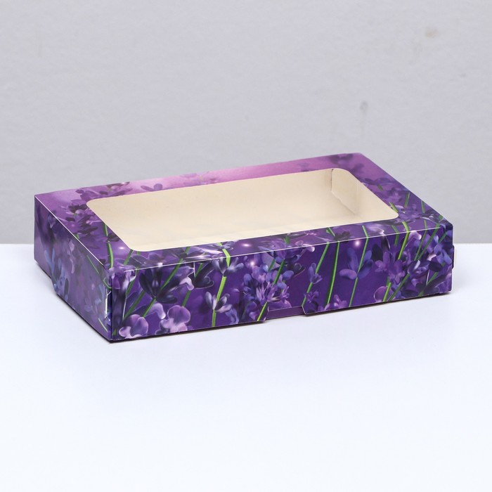 

Коробка складная с окном "Сирень", 20 х 12 х 4 см
