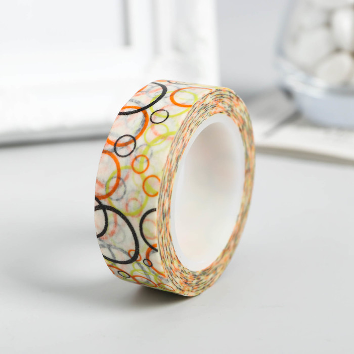 Клейкая лента декоративная бумажная "Пузыри"