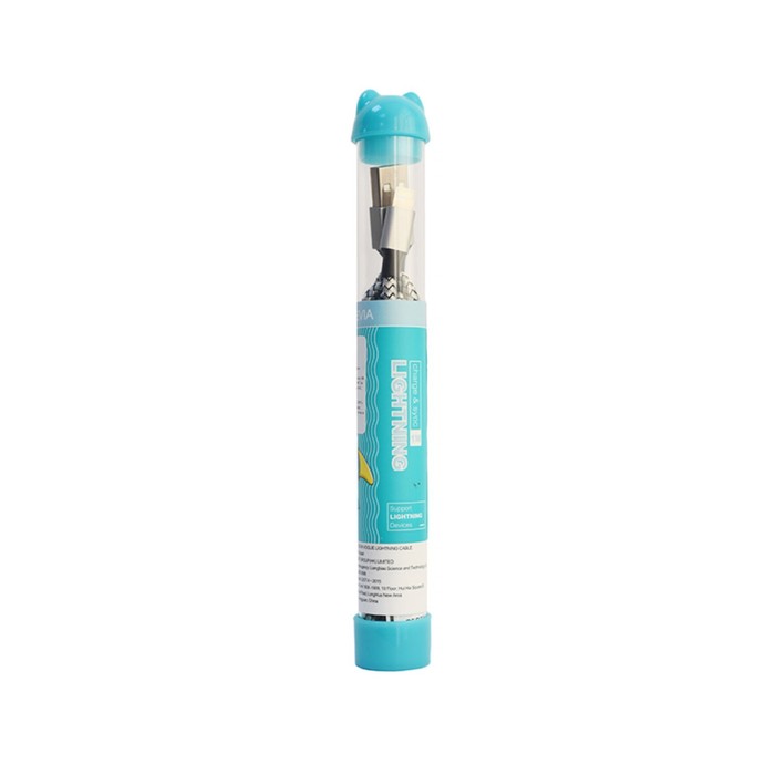 

Кабель Devia Tube, Lightning - USB, 2.4 А, 1 м, туба, черный