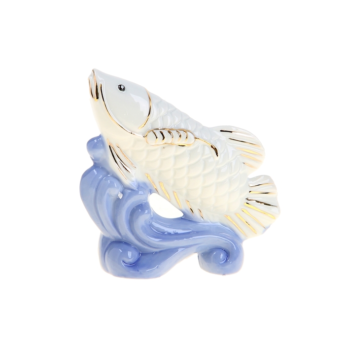 Нэцкэ "Рыба на волне"