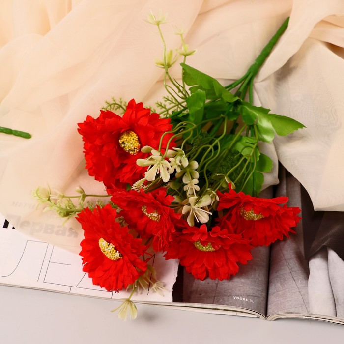 Букет Хризантема Зембла 6 цветков, d-6,5 см h-26 см, микс