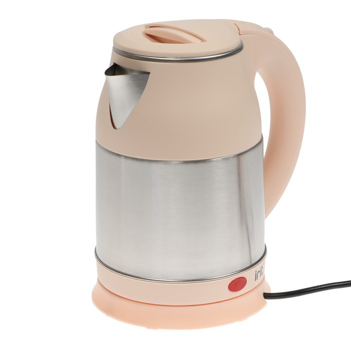 Чайник электрический Irit IR-1360, металл, 1.8 л, 1500 Вт, бежевый чайник irit ir 1360 бежевый