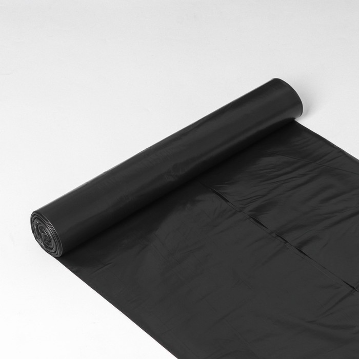 Мешки для мусора Доляна «Профи», 180 л, 90×110 см, 55 мкм, ПВД, 10 шт, цвет чёрный