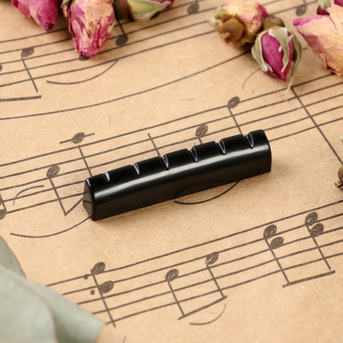 Набор верхних порожков для гитары Music life, 6 штук, 4,3х0,8х0,5см, черный