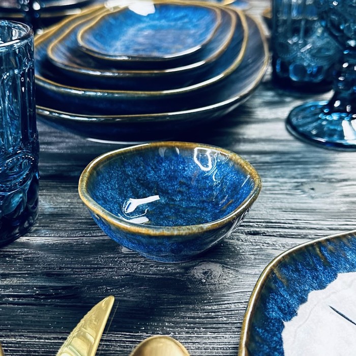 

Набор глубоких блюдец Lenardi Aquamarine, 9х4 см, 6 предметов