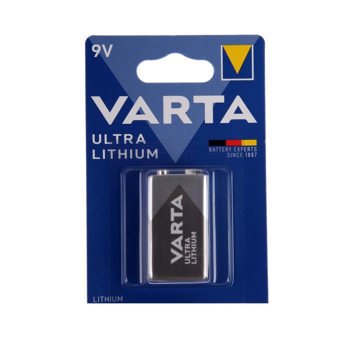 

Батарейка литиевая Varta Ultra, 6FR22-1BL, 9В, крона, блистер, 1 шт.