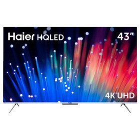 Телевизор Haier SMART TV S3, 43",  3840x2160, DVB-T/T2/C/S2, HDMI 4, USB 2, Smart TV, чёрный