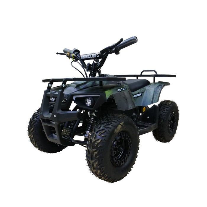 

Детский электро квадроцикл MOTAX Grizlik X16 E1000 BW, зелёный камуфляж