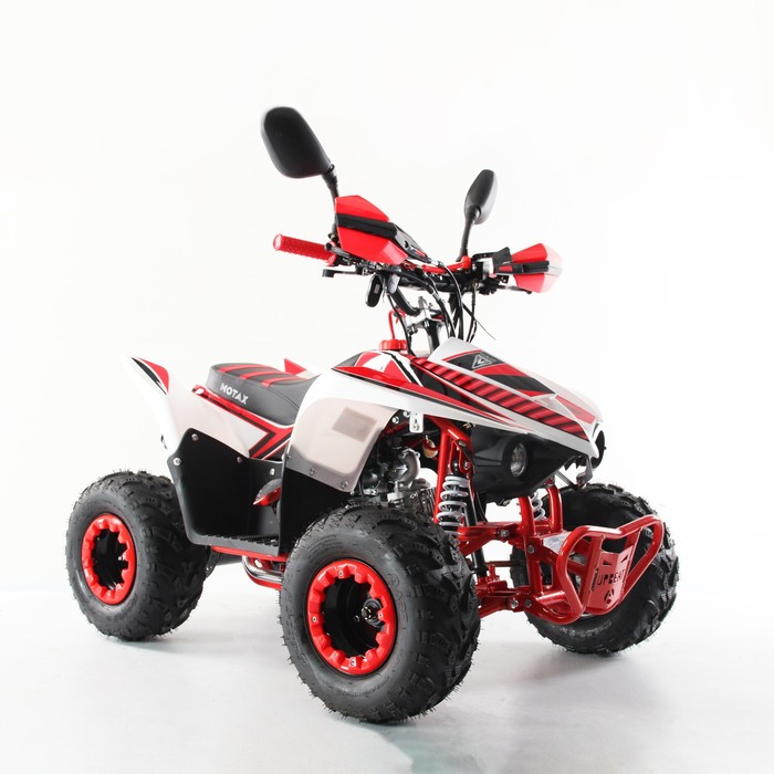 mikro Квадроцикл бензиновый MOTAX MIKRO 110 NEW, бело-красный