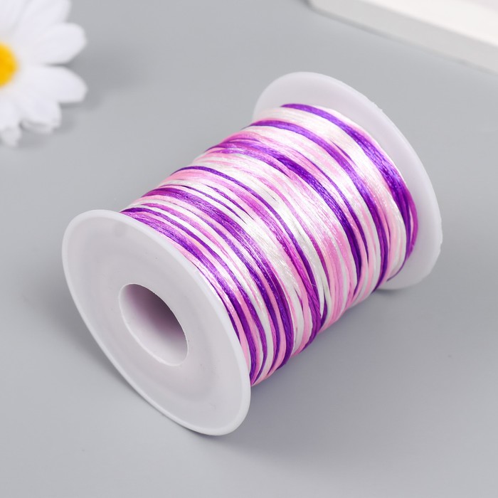 Шнур для творчества "Фиолетовая дымка" намотка 90±2 м толщина 1 мм 7х5,6х5,6 см