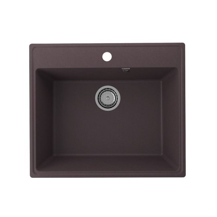 

Мойка кухонная кварцевая Ulgran Quartz Forte 580, 580х500 мм, цвет 06 трюфель