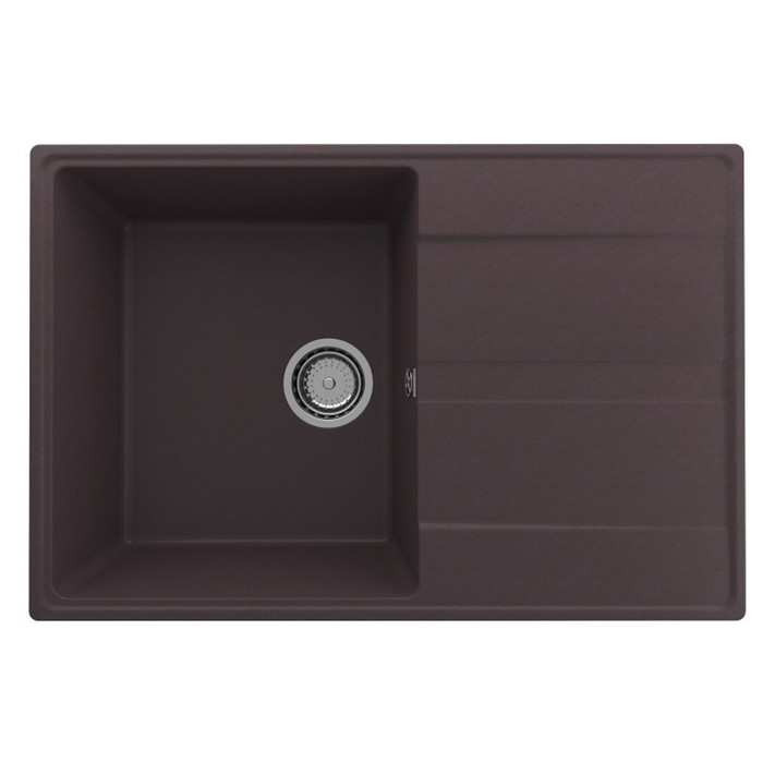 

Мойка кухонная кварцевая Ulgran Quartz Prima 750, 750х500 мм, цвет 06 трюфель