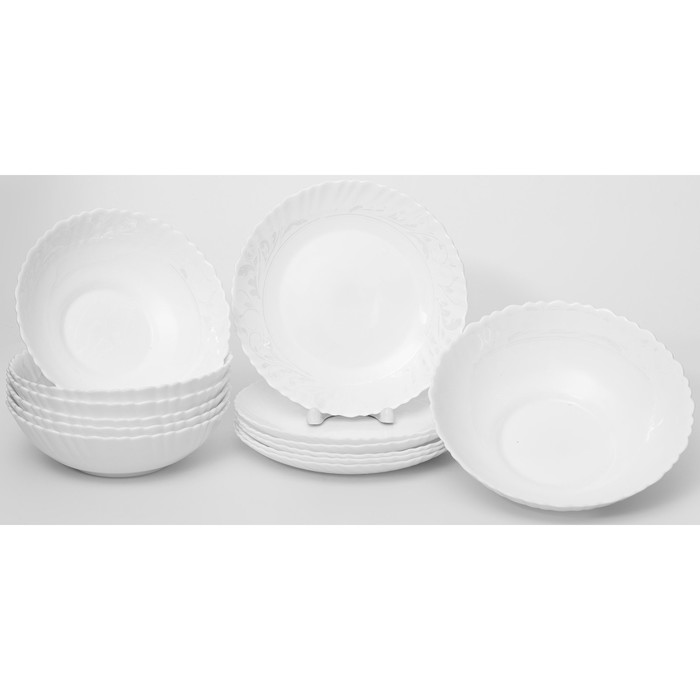 Набор посуды Olaff «Утренний барокко», 13 предметов тарелка olaff утренний барокко d 24 см
