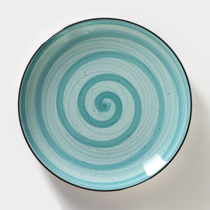Тарелка керамическая Elrington «Аэрограф. Мятный бриз», d=27 см тарелка обеденная аэрограф мятный бриз 27 см керамика