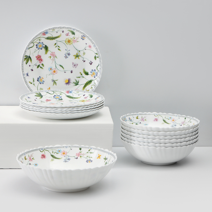 Набор посуды Olaff «Мануэла», 13 предметов набор посуды olaff утренний барокко 19 предметов