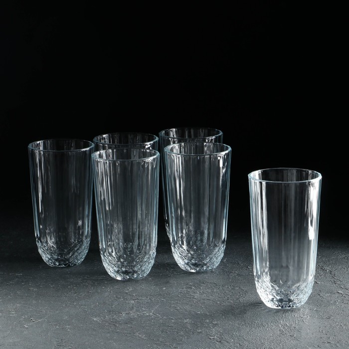 Набор стеклянных стаканов Diony, 6 шт, 345 мл набор стеклянных стаканов triumph 320 мл 6 шт