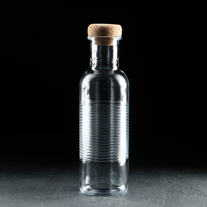 Бутылка Hoop, с крышкой, 1,07 мл, стекло