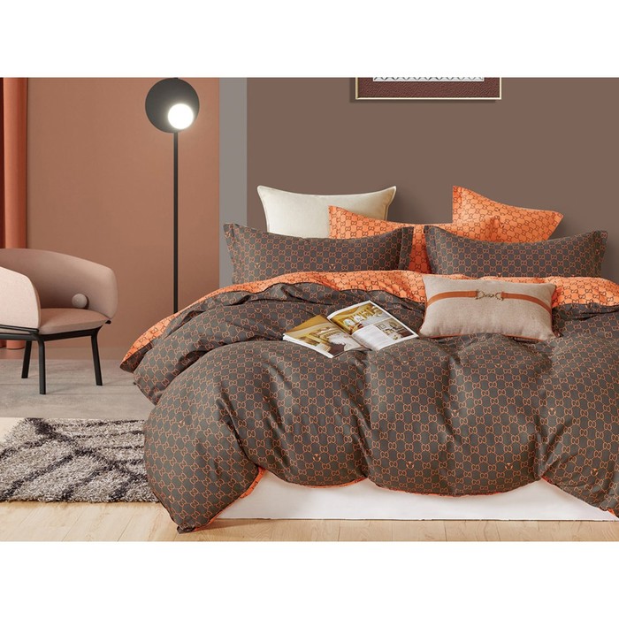 

Постельное бельё евро Satin de Luxe, размер 230х250 см, 200х220 см, 50х70 см - 2 шт, 70х70 см - 2 шт