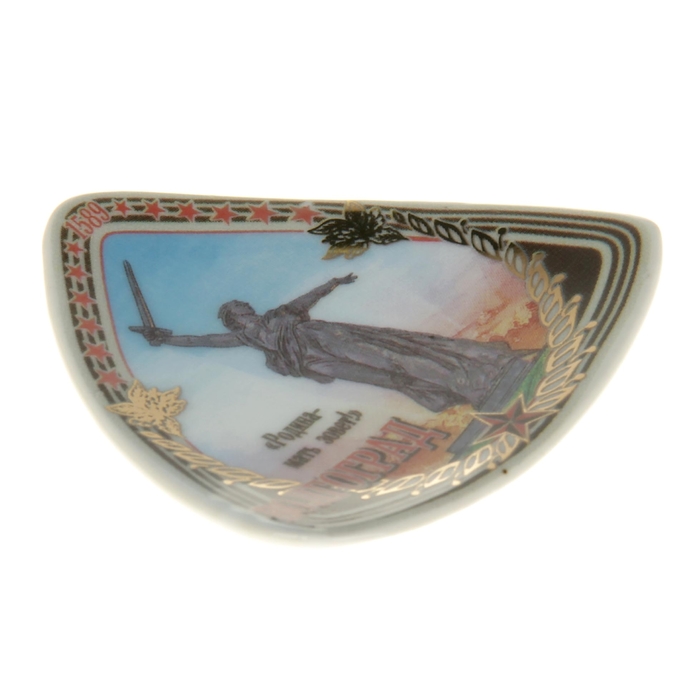 Магнит треугольник «Волгоград», керамика, деколь