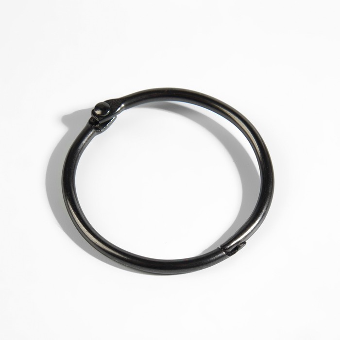 Кольцо для карниза, d = 35/40 мм, 10 шт, цвет чёрный никель