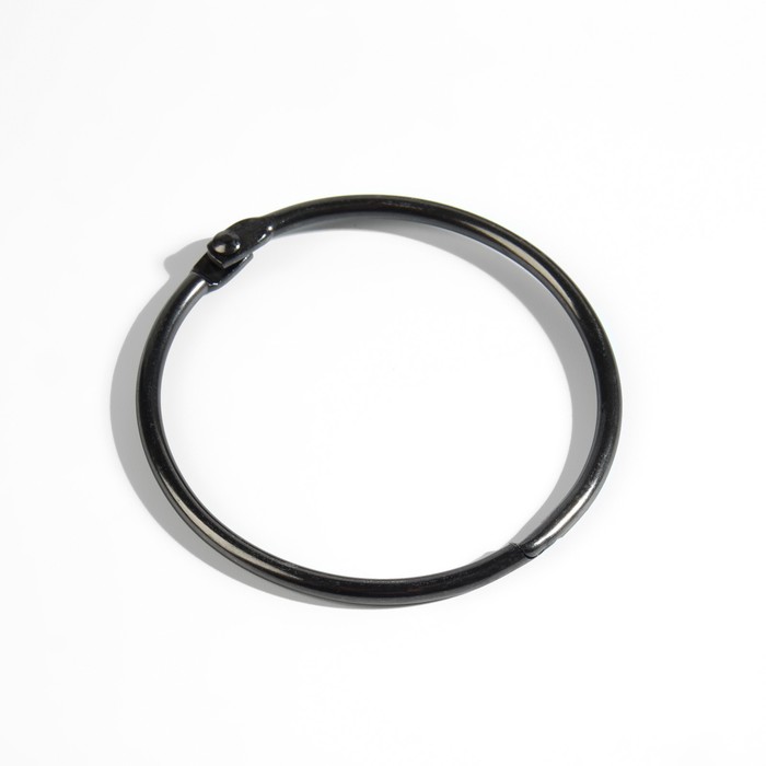 Кольцо для карниза, d = 50/56 мм, 10 шт, цвет чёрный никель