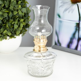 Керосиновая лампа декоративная прозрачный 9х9х18 см