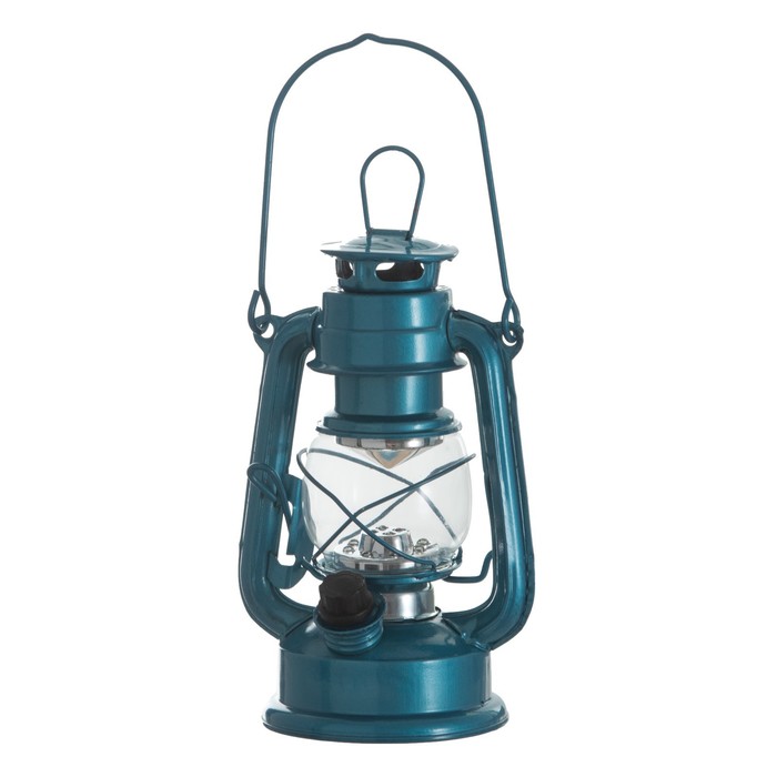 Керосиновая лампа декоративная лазурный 9,5х13,5х18,5 см