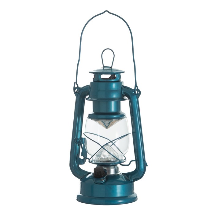 Керосиновая лампа декоративная лазурный 16х11,5х24 см
