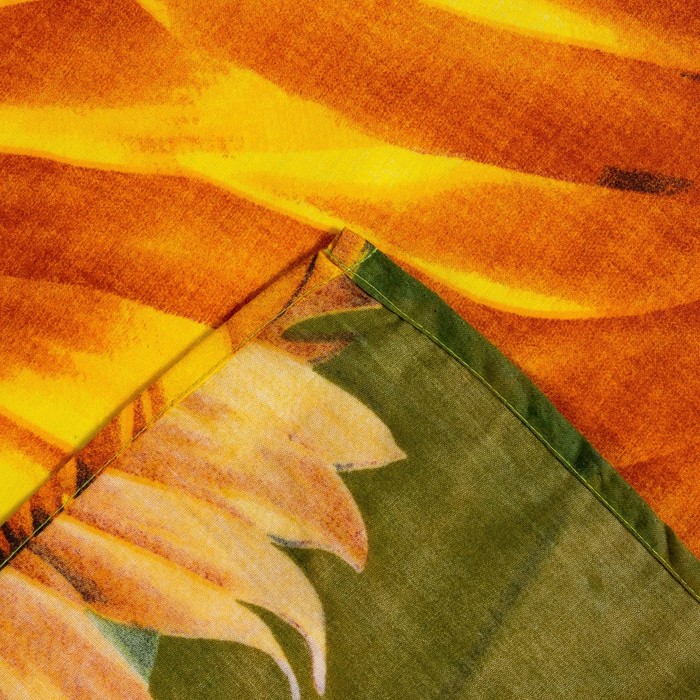 Простыня "Этель поплин" 1.5 сп Цветок солнца 150*210 см, 100% хлопок, поплин