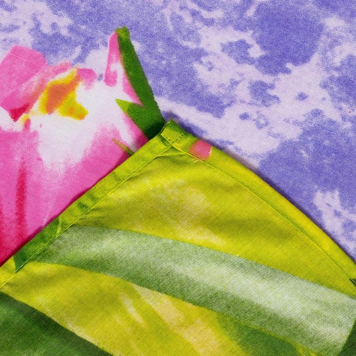 Простыня "Этель поплин" 1.5 сп Пионы 150*210 см, 100% хлопок, поплин